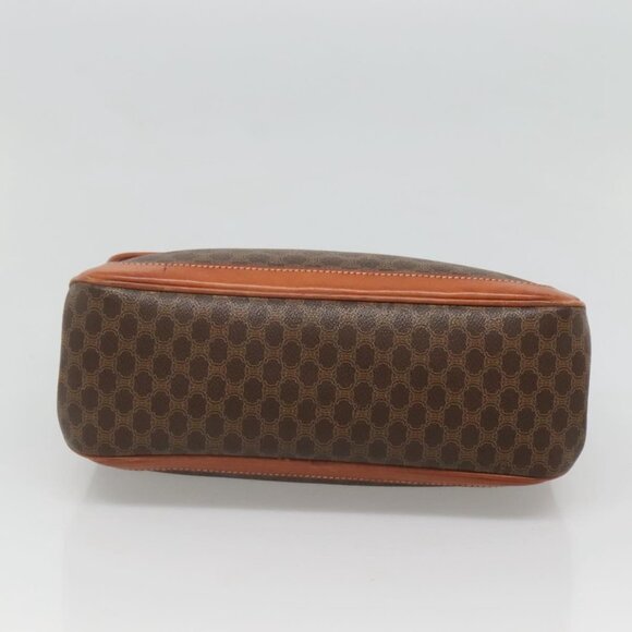 CELINE Macadam Canvas Hand Bag PVC Leather Brown Gold Auth 121702 - Picture 6 of 16